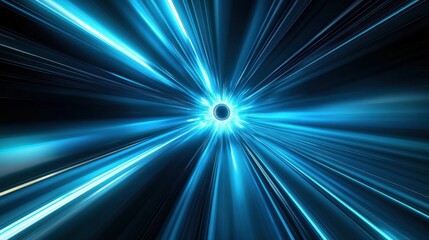 Obraz premium Abstract Speed Tunnel of Light
