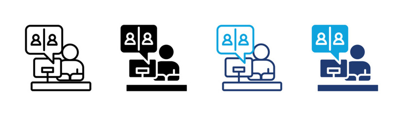 Online Conference Icon