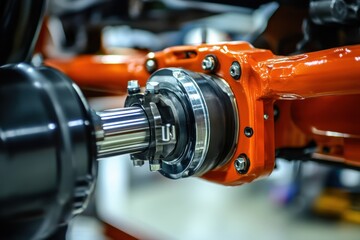 Fototapeta premium Car s axle fitted