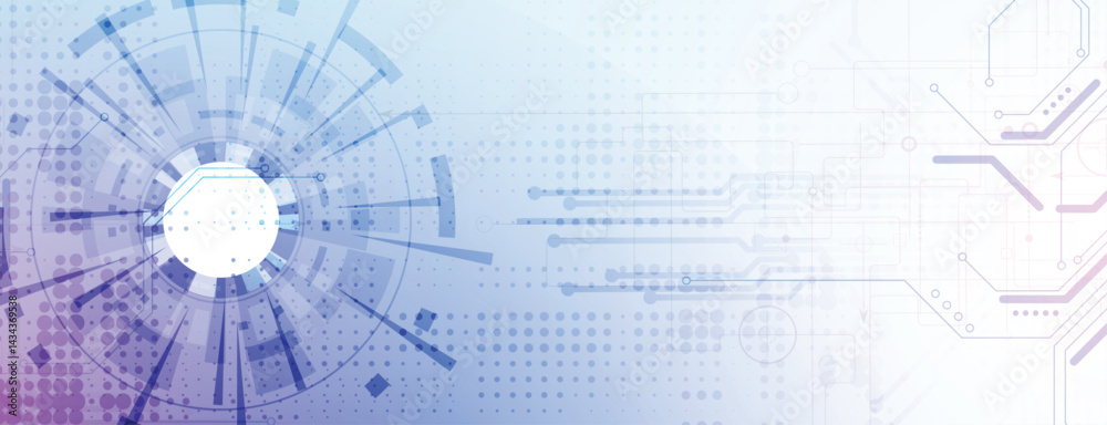 Poster Circuit abstract background for science and business presentation