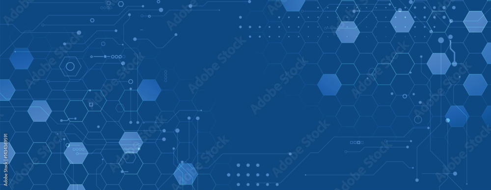 Poster Circuit abstract background for science and business presentation