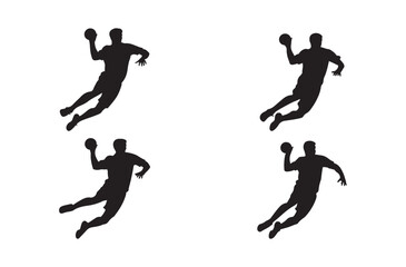 Basketball Player Silhouettes Slam Dunk Action Vector Pack