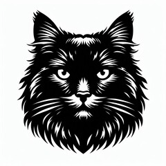Fototapeta premium Elegant Black Cat Silhouettes