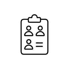 clipboard icon isolated on white