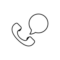 phone icon on white background