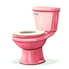 A stylish pink toilet design perfect for modern bathrooms, showcasing unique aesthetics and vibrant color.