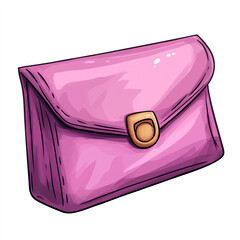 A stylish pink clutch purse perfect for fashionable outings and elegant events, showcasing modern design and vibrant color.