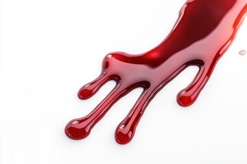 Obraz premium Clear drop on a light surface