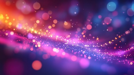 Abstract Colorful Digital Particles