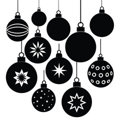 set of christmas balls