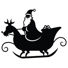 santa claus and reindeer