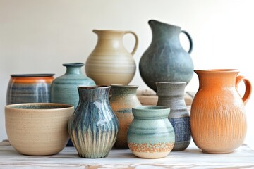 Colorful Ceramic Vases Display