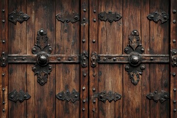 Deep brown timber grain Wooden backdrop Timber door surface