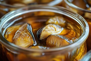 Delicious and nutritious pickled fish a favorite Polish treat Oil and salt marinated herring