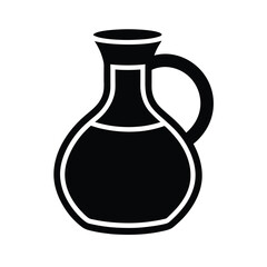 carafe stencil icon vector illustration