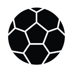 Fototapeta premium futsal ball stencil icon vector illustration