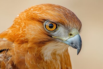Naklejka premium Detailed portrait of a stunning healthy falcon Abu Dhabi UAE