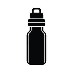 sports bottle stencil icon vector illustration