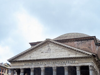 The Pantheon of Agrippa or Pantheon of Rome is an ancient Roman temple - currently consecrated as a...