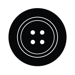 button stencil icon vector illustration