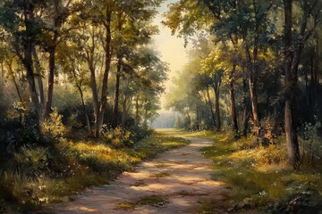 Obraz premium salad with mixed greens, nuts, and a light vinaigrette dressing