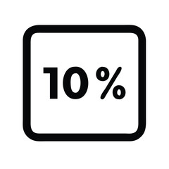 10 percent sale icon