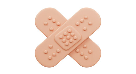 Isolated Cross Bandages, Medical Aid Treatment