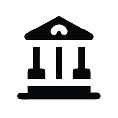 Court icon law and justice symbol