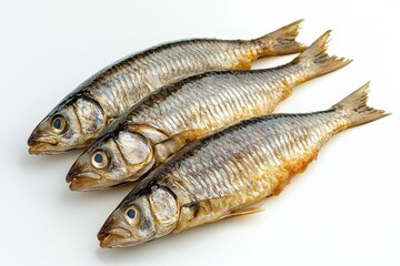 Garnished salted herring and marinated herring with roasted potatoes