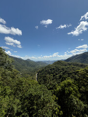 View of New Fribourg Mountains
