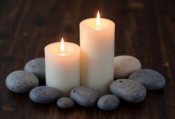 Candles and Smooth Stones