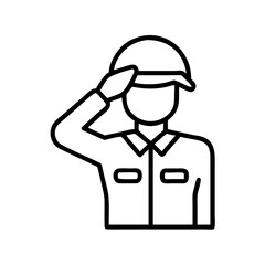Illustration of a soldier military army defense war uniform salute patriotism honor service duty