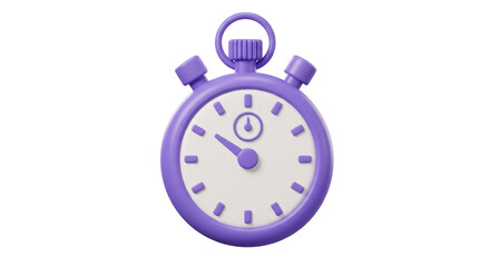 Isolated Chronometer with Purple Details