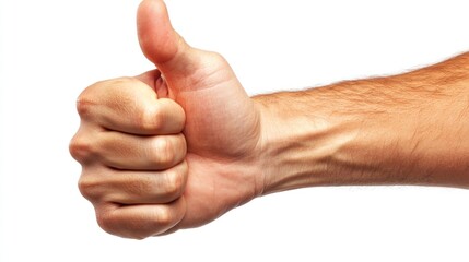Hand giving a thumbs up gesture