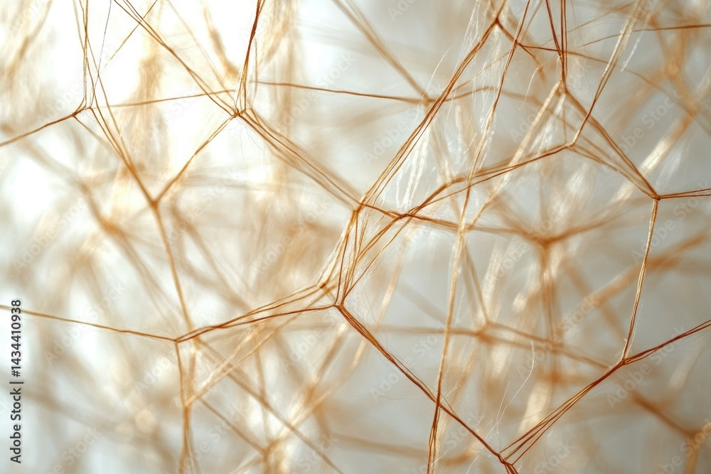 Leinwandbilder intricate network of dandelion seed hairs, delicate and fragile, forming a complex geometric pattern