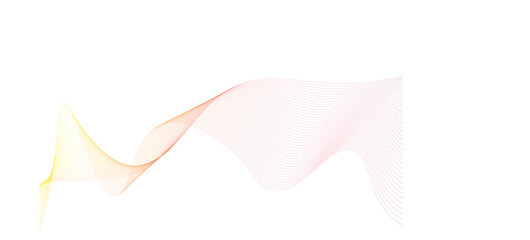 .Abstract background with futuristic wavy line decoration, modern wave background Colorful gradient abstract wave lines poster, vector illustration 