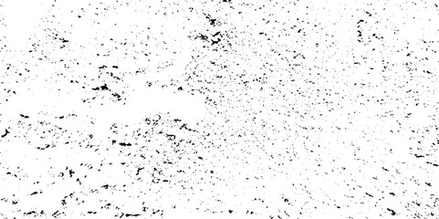 Black and white noise paper dust. Distressed Dirty rough overlay texture. Black grunge texture on transparent backdrop background. Scratches on a white background.