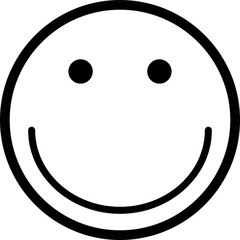 Obraz premium Playful hand-drawn style emoji with a simple outlined face and expressive eyes.