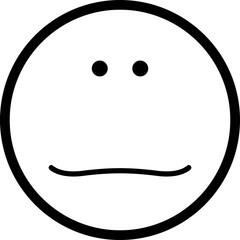 Hollow emoticon-style face with a wide open-mouthed laugh.