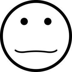 Simple smiling emoji for social media use.