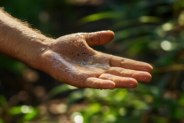 Hand in Nature Setting