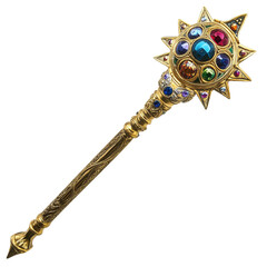 Jeweled Mace on white background
