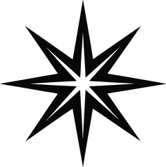 vector black compass