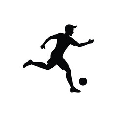 soccer player silhouette