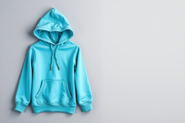 Turquoise hooded sweatshirt