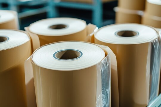 Unlabeled adhesive roll for thermal printing