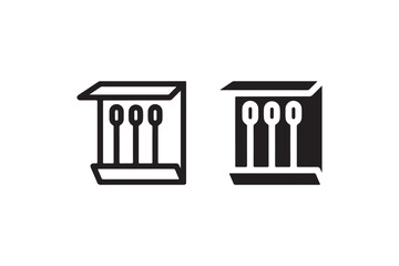 Matchbox icon comparison vector graphic Vector