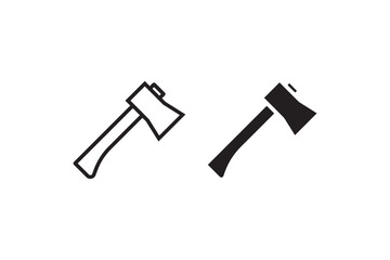 Axe icon comparison in vector style Vector