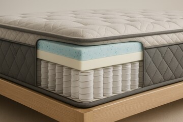 Quality mattress with multiple layers providing comfort and support for restful sleep