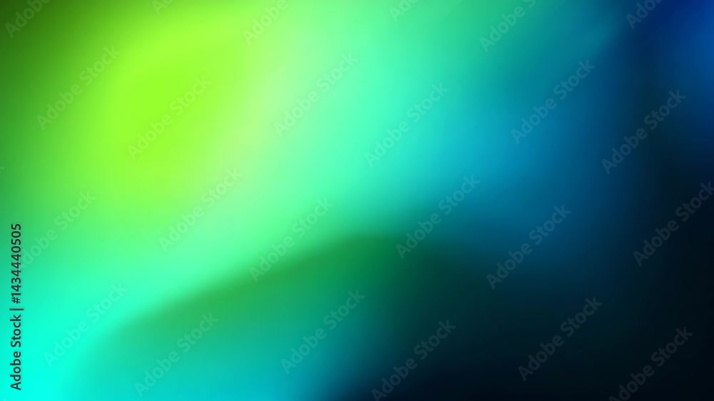 Wall mural abstract soft green and blue gradient background, blurry grainy gradient texture web banner motion b